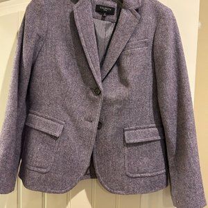 Talbots Purple Tweed Blazer size 6P